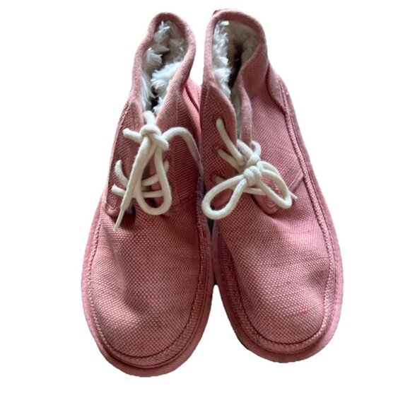 UGG WOMEN’S 1119597 Neumal boots Lace Red White Women’s Sz 7 Boots Booties - Picture 1 of 13